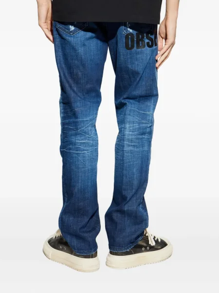 Blugi Dsquared2 zdrențuiți albastru