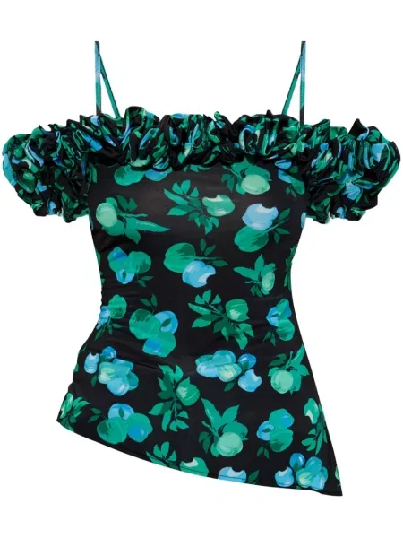 Bluză Coperni cu model floral cu imagine negru