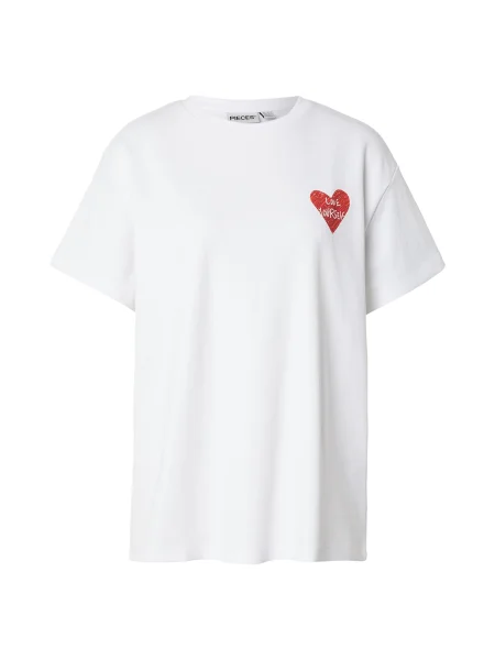 PIECES Tricou PCSKYLAR galben / verde închis / roșu alb