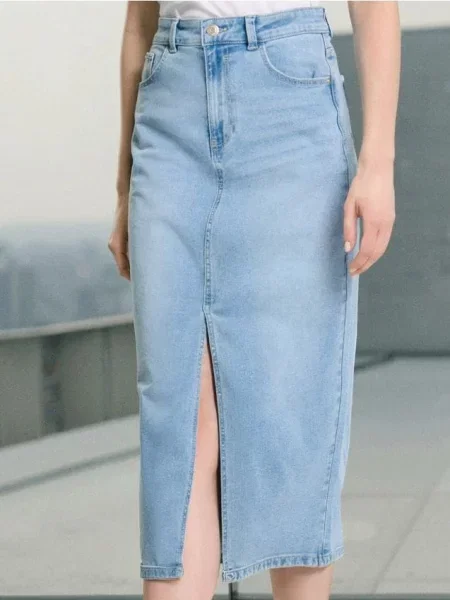 Светр Sinsay з розрізом синій