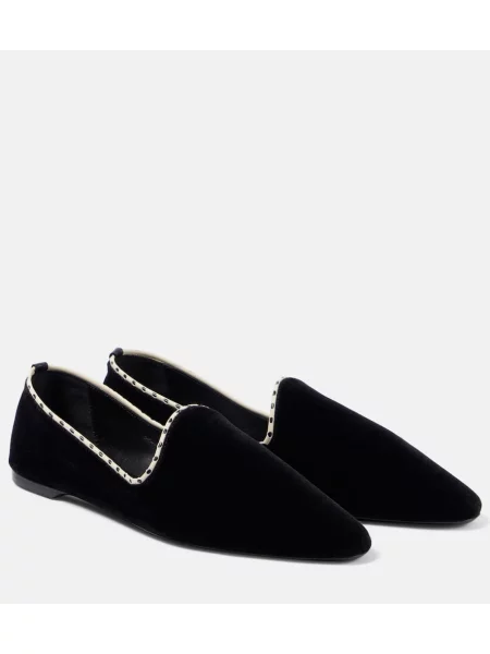 Papuci de casă Toteme din piele negru