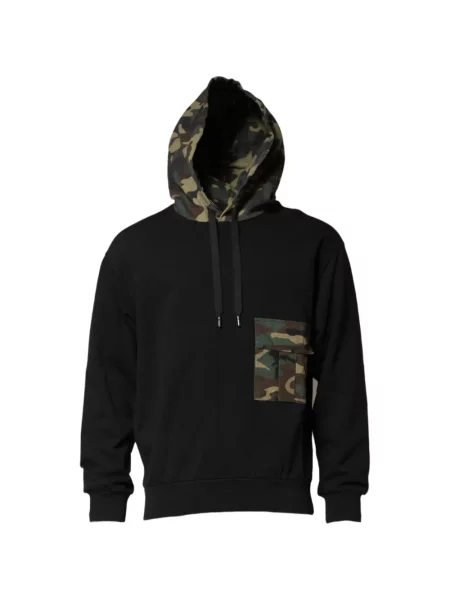 Hanorac cu glugă Dolce & Gabbana cu imagine cu model camuflaj negru