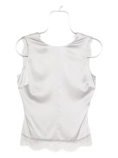 Top Tom Ford de mătase argintiu