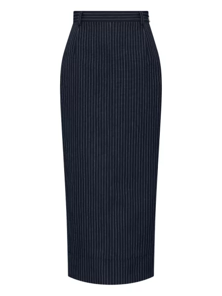 Fustă Thom Browne cu dungi albastru