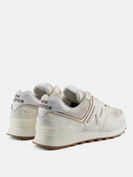 Кожаные кроссовки New Balance 574 белые