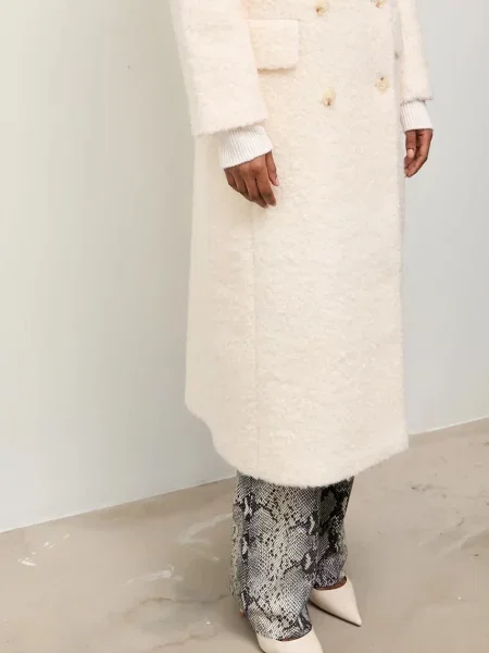 Вовняне пальто Answear.LAB бежевий