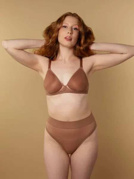 Труси brabrabra поліамід/еластан бежевий