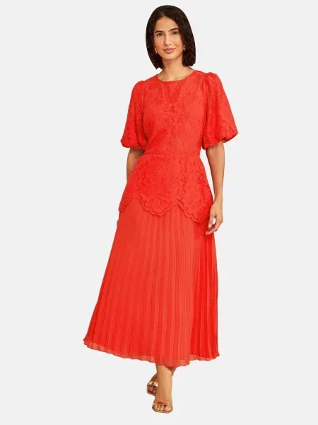 Love & roses Rochie de cocktail orange roșu