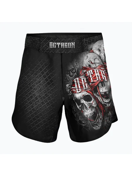 Мъжки шорти за тренировка Octagon The Rules MMA черни/многоцветни черно
