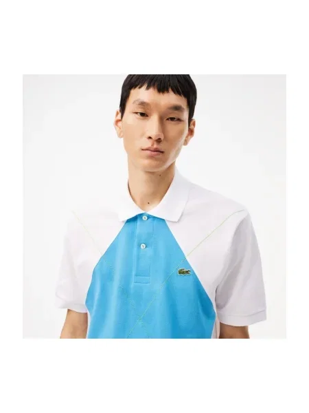 Gulerat tricou Lacoste albastru