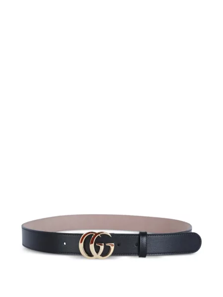 Cu centură curea Gucci din piele cu cataramă negru