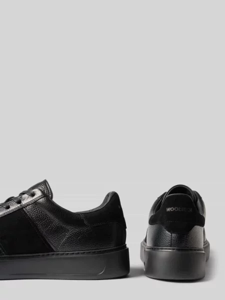 Sneakersy z naturalnej skóry model Classic Court' Woolrich czarne