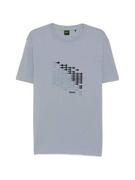 Tricou Boss cu imagine gri