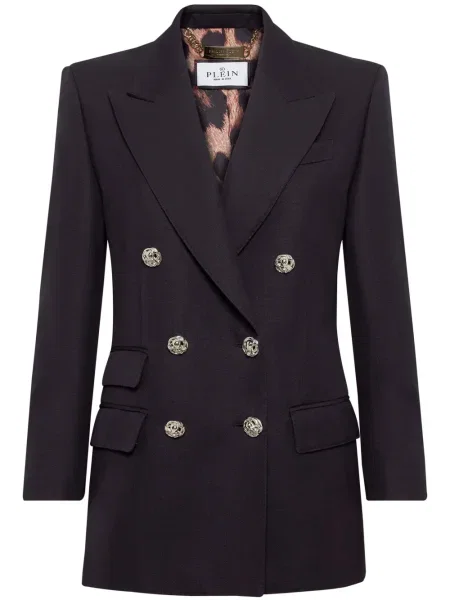 Sacou Philipp Plein de lână albastru