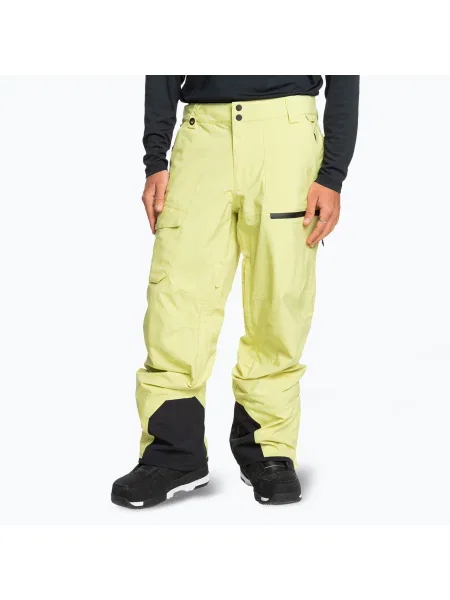 Мъжки панталони за сноуборд Quiksilver Utility Celery Green жълто
