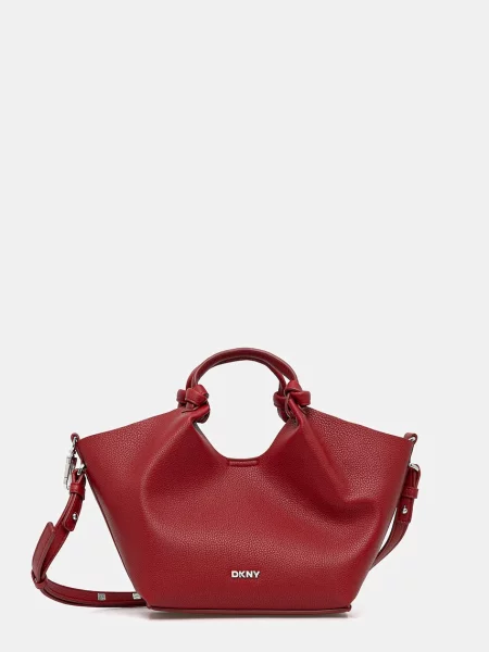Чанта Dkny PAULA кафяво червено