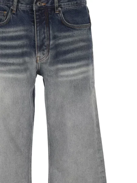 Blugi Off-white cu imagine alb