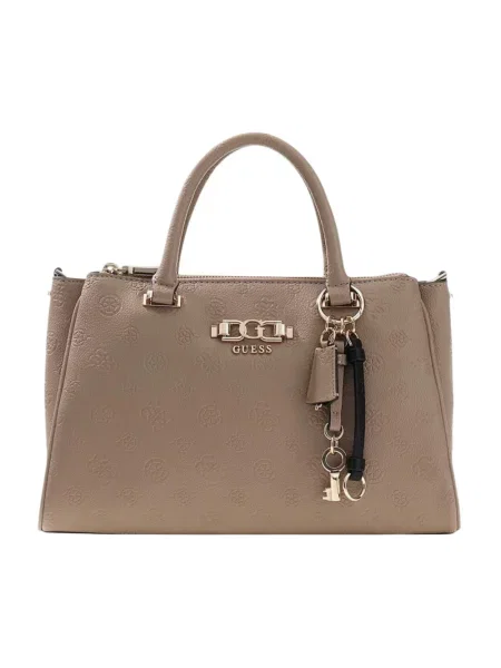 Torebka Guess skórzana beżowa
