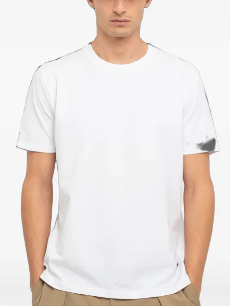 Tricou Manuel Ritz cu decolteu rotund alb