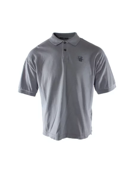 Koszulka polo C.p. Company z dżerseju niebieska