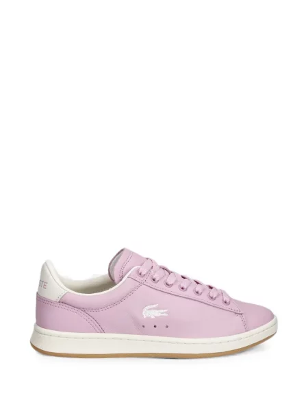 Sneakerși Lacoste cu broderie roz