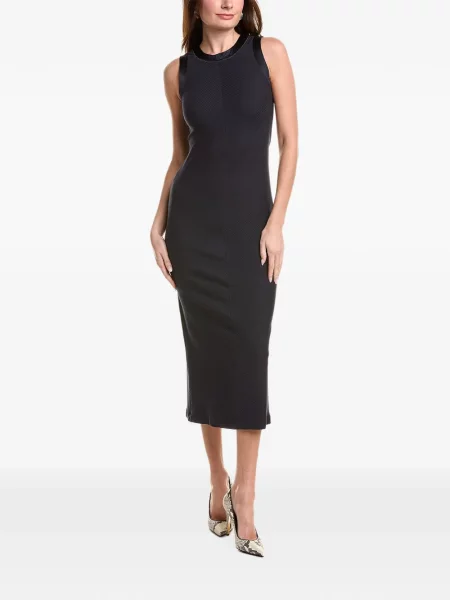 Rochie midi Brunello Cucinelli tricotate negru