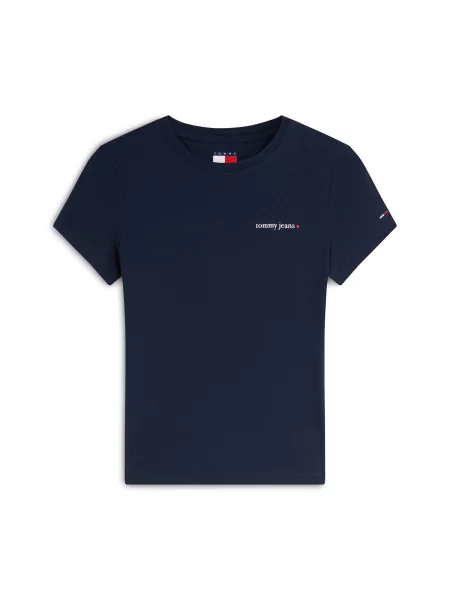 Tommy Jeans Tricou ESS bleumarin alb