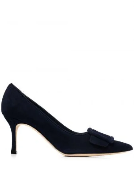 Pantofi cu toc Manolo Blahnik de catifea