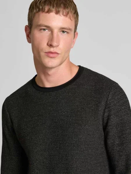 Sweter z dzianiny o kroju regular fit z czystej bawełny model ‘ERIC’ Only & Sons