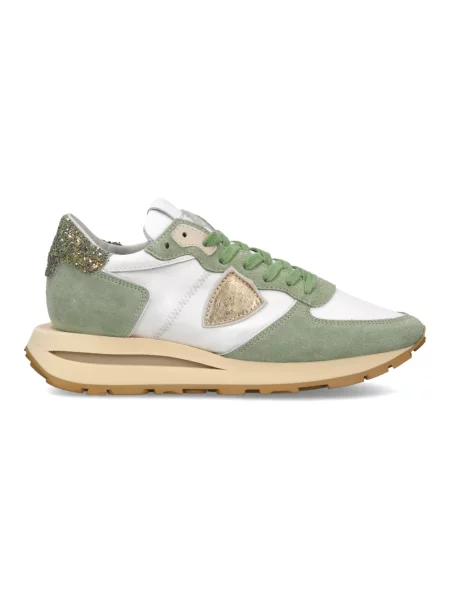 Buty do biegania Philippe Model zamszowe do biegania zielone