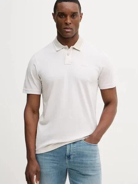 BOSS Orange polo tričko pánske PeoxfordNew béžová