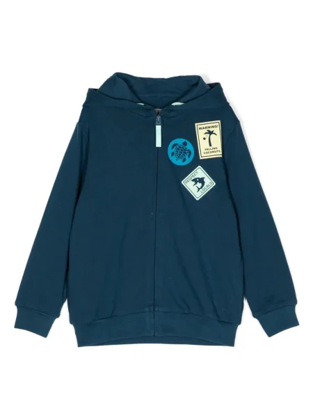 Bluza z kapturem dziecięca Il Gufo niebieska