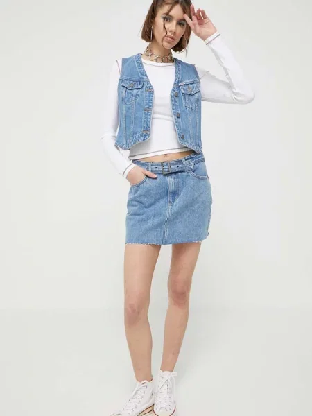 Jeans krilo Guess Originals modra