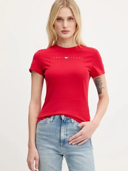 Tommy Jeans t-shirt czerwony