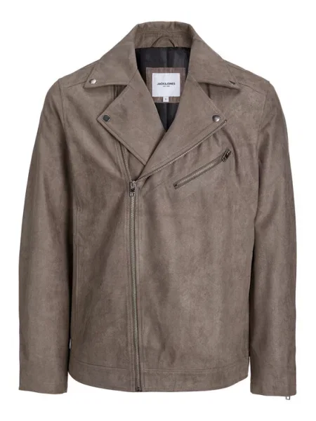 Μπουφάν από απομίμηση δέρματος Jack&Jones καφέ