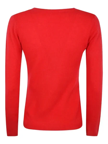 Πουλόβερ Absolut Cashmere κασμίρ με λαιμόκοψη v κόκκινο