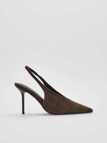 Кожаные туфли Reserved коричневые