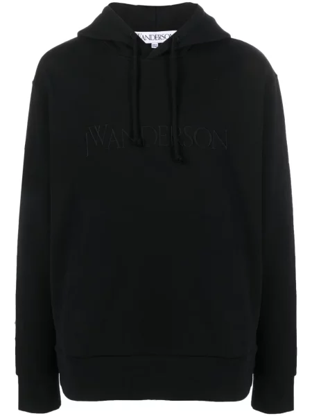Hanorac cu glugă Jw Anderson cu broderie negru