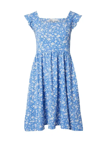 ONLY Obleka ONLSerina modra bela