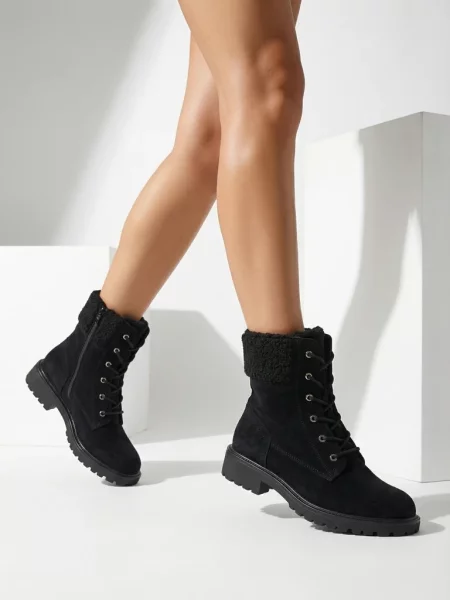 Gleznă botine Resti din piele negru
