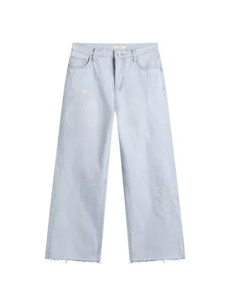 Jeansy Kijun niebieskie