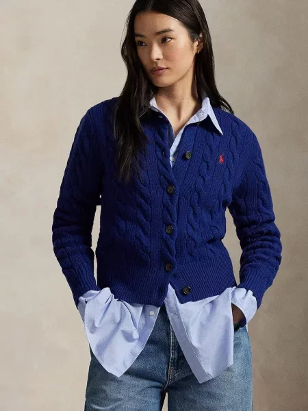 POLO RALPH LAUREN De lână cardigan cu adaos de cașmir