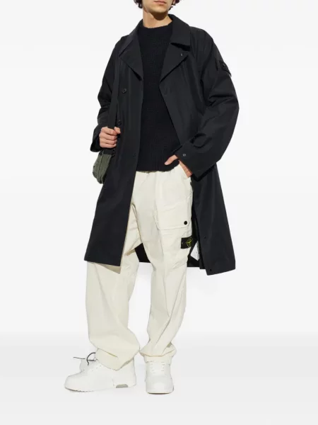 Lung pulover Stone Island cu strasuri negru