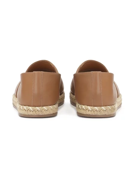 Espadryle Kazar skórzane brązowe