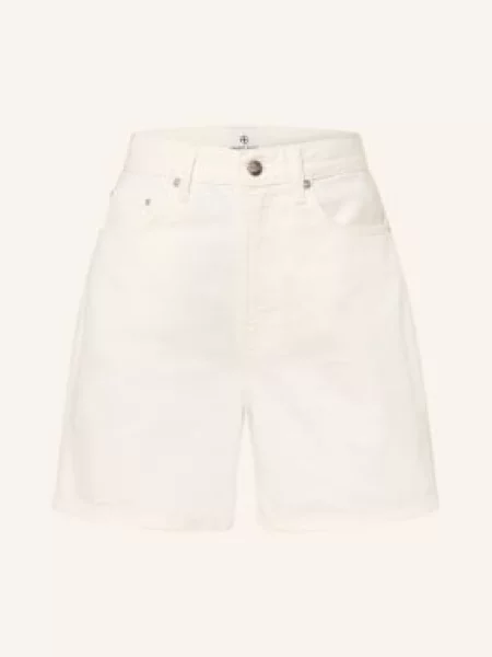 Anine Bing Szorty Jeansowe Kat weiss
