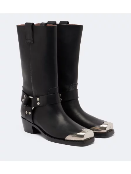 Botine Paris Texas din piele negru