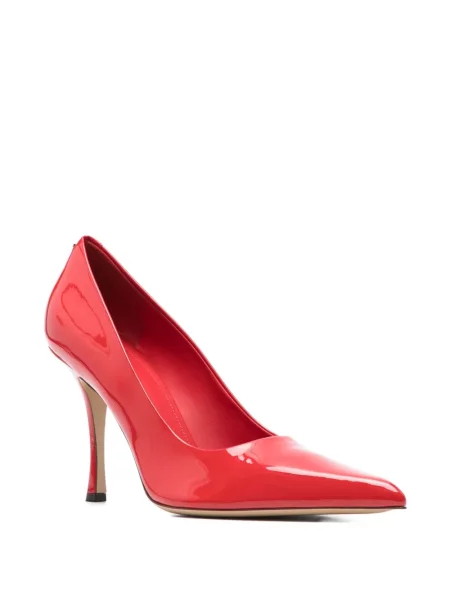 Pantofi cu toc Ferragamo din piele roșu