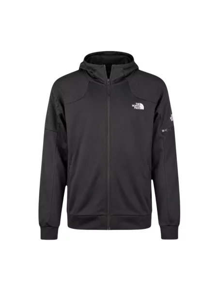 Bluza z kapturem The North Face polarowa z kapturem czarna