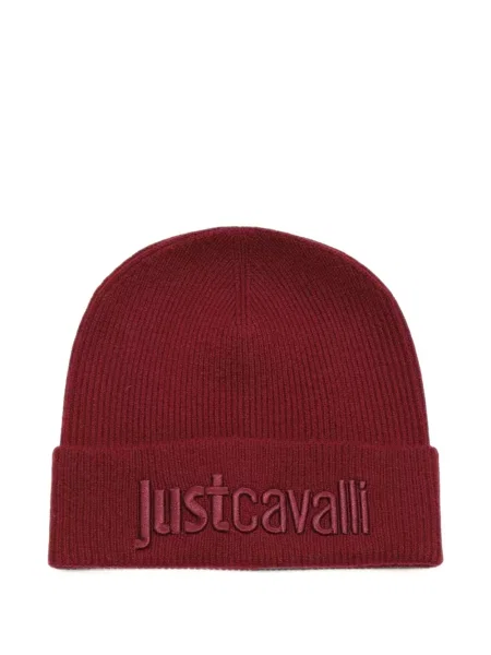 Căciulă Just Cavalli cu broderie roșu