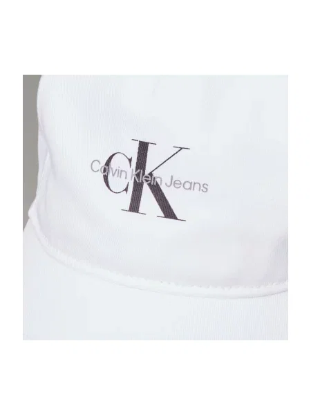 Șapcă Calvin Klein Jeans cu imagine alb